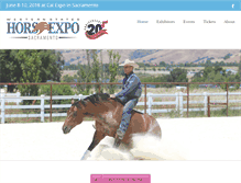 Tablet Screenshot of horsexpo.com